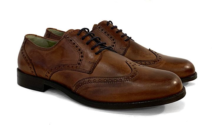 Cemented Wingtip Cognac