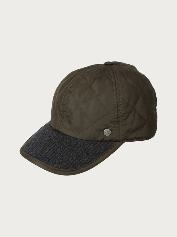 Puffer Baseball Cap With Ear Flaps Dark Olive Size 61