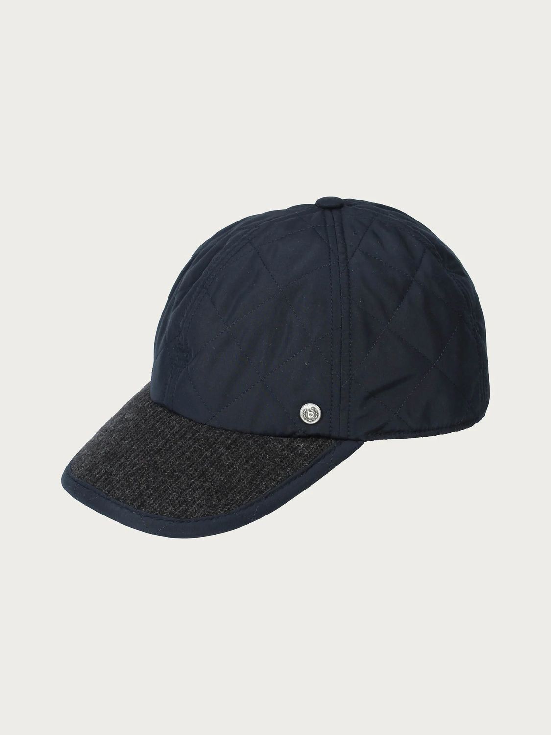 Puffer Baseball Cap With Ear Flaps Navy Size 59