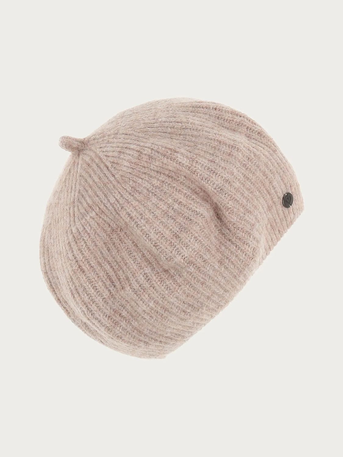 Knitted Beret Cashew
