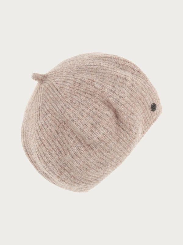 Knitted Beret Cashew