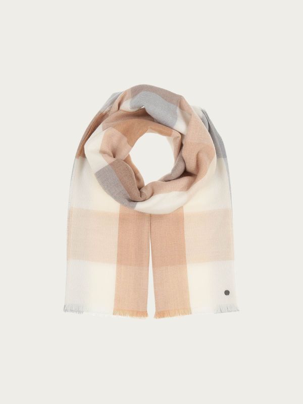 Wool Scarf with XL Checks