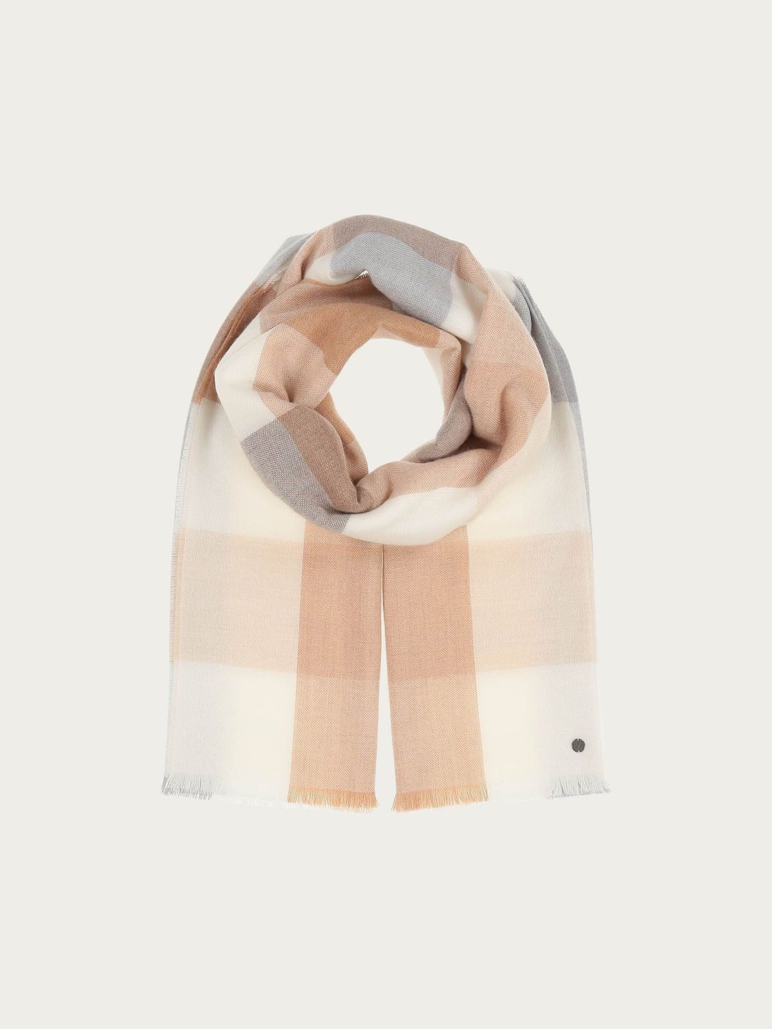 Wool Scarf with XL Checks