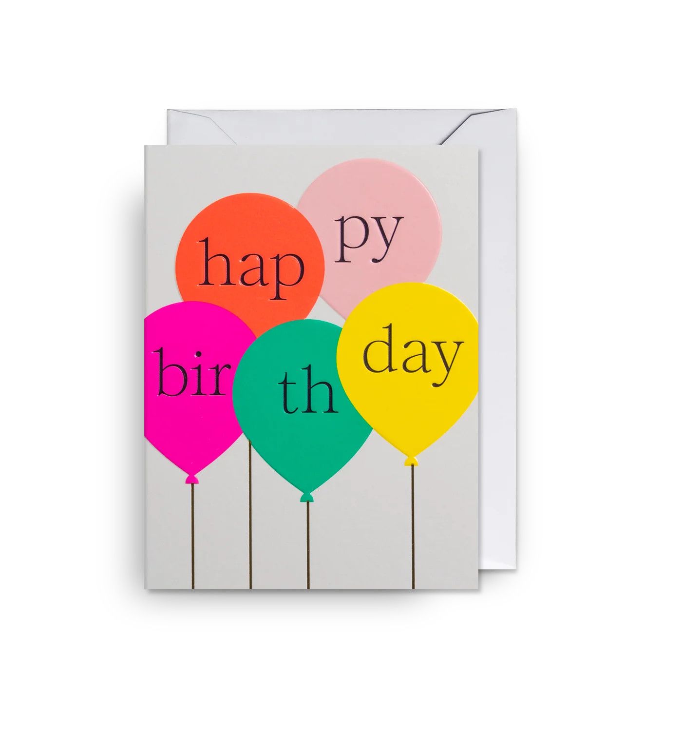 Happy Birthday Neon Balloons Mini