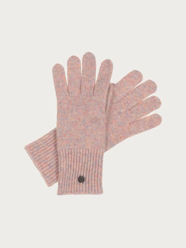 Knitted Gloves In Wool Blend Palerose