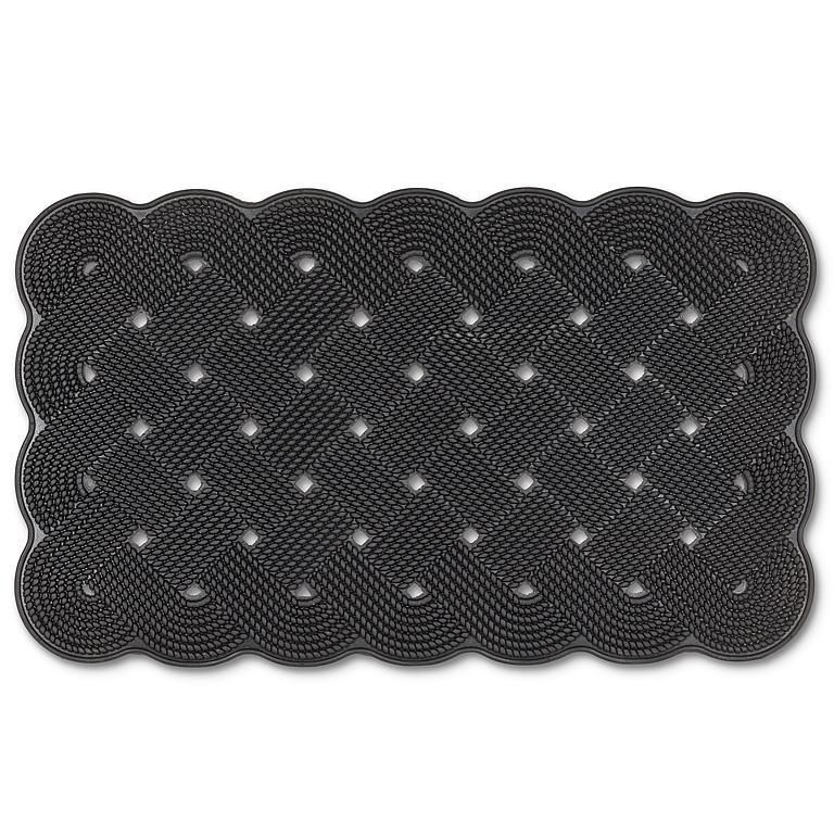 Doormat Rubber Woven Rope Effect 18&quot; x 30&quot;