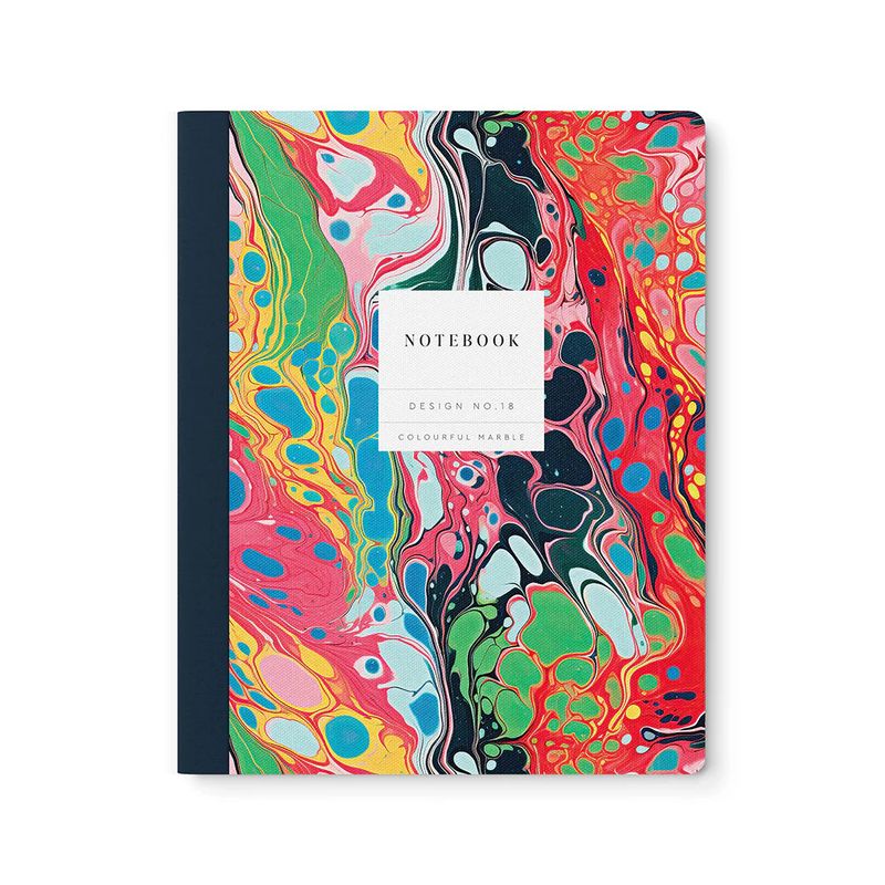 Notebook Design No. 18 Colourful Marble