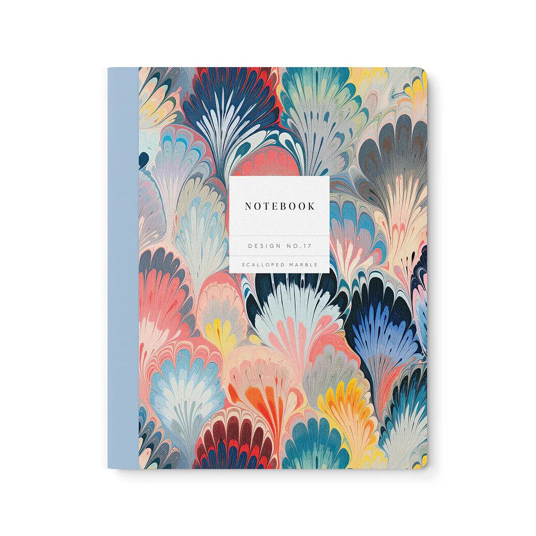 Notebook Design No. 17 Scalloped Marble