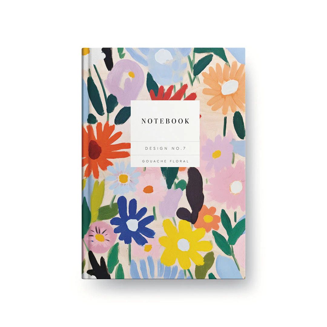 Notebook Design No. 7 Gouache Floral