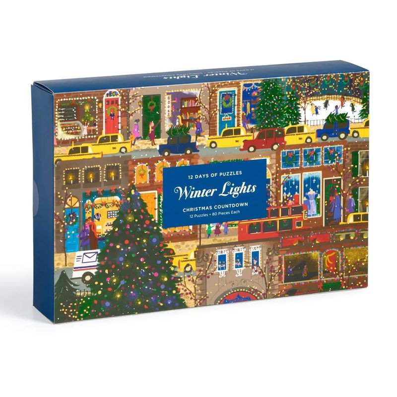 Winter Lights 12 Days of Christmas Advent Puzzle Calendar