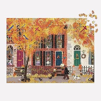 1000 Piece Puzzle Autumn In The Neighbourhood