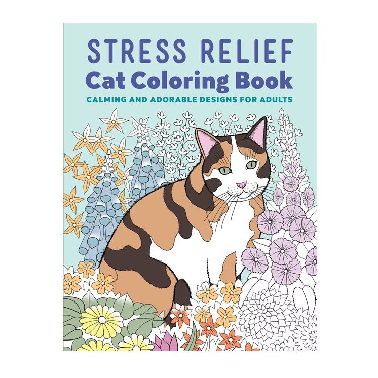 Stress Relief Cat Colouring Book