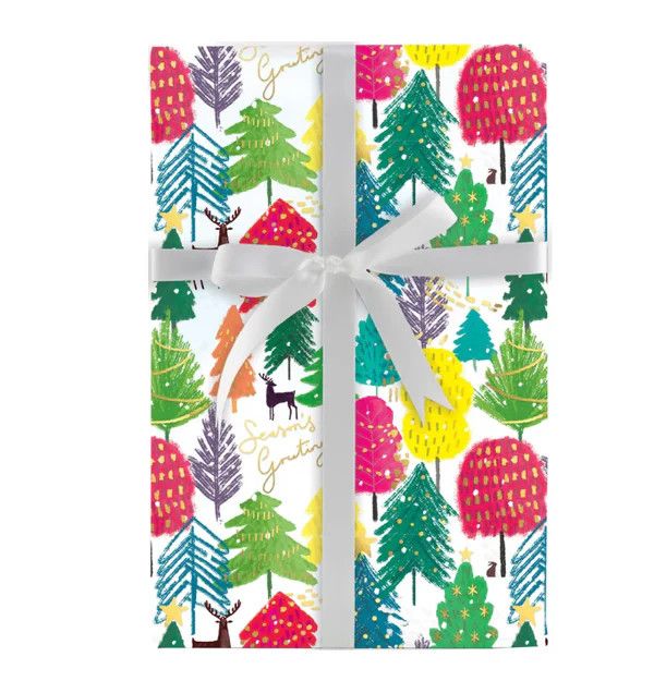 Roll Wrap Bold Bright Trees