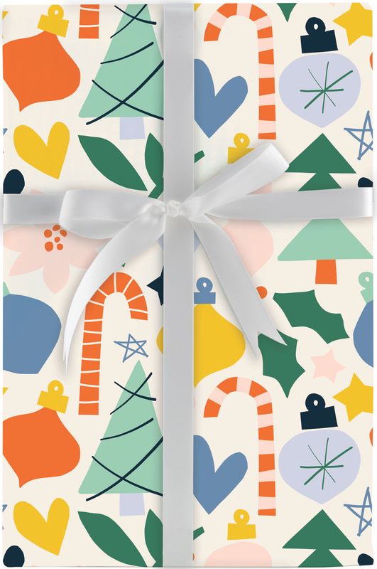 Roll Wrap Rainbow Christmas Icons