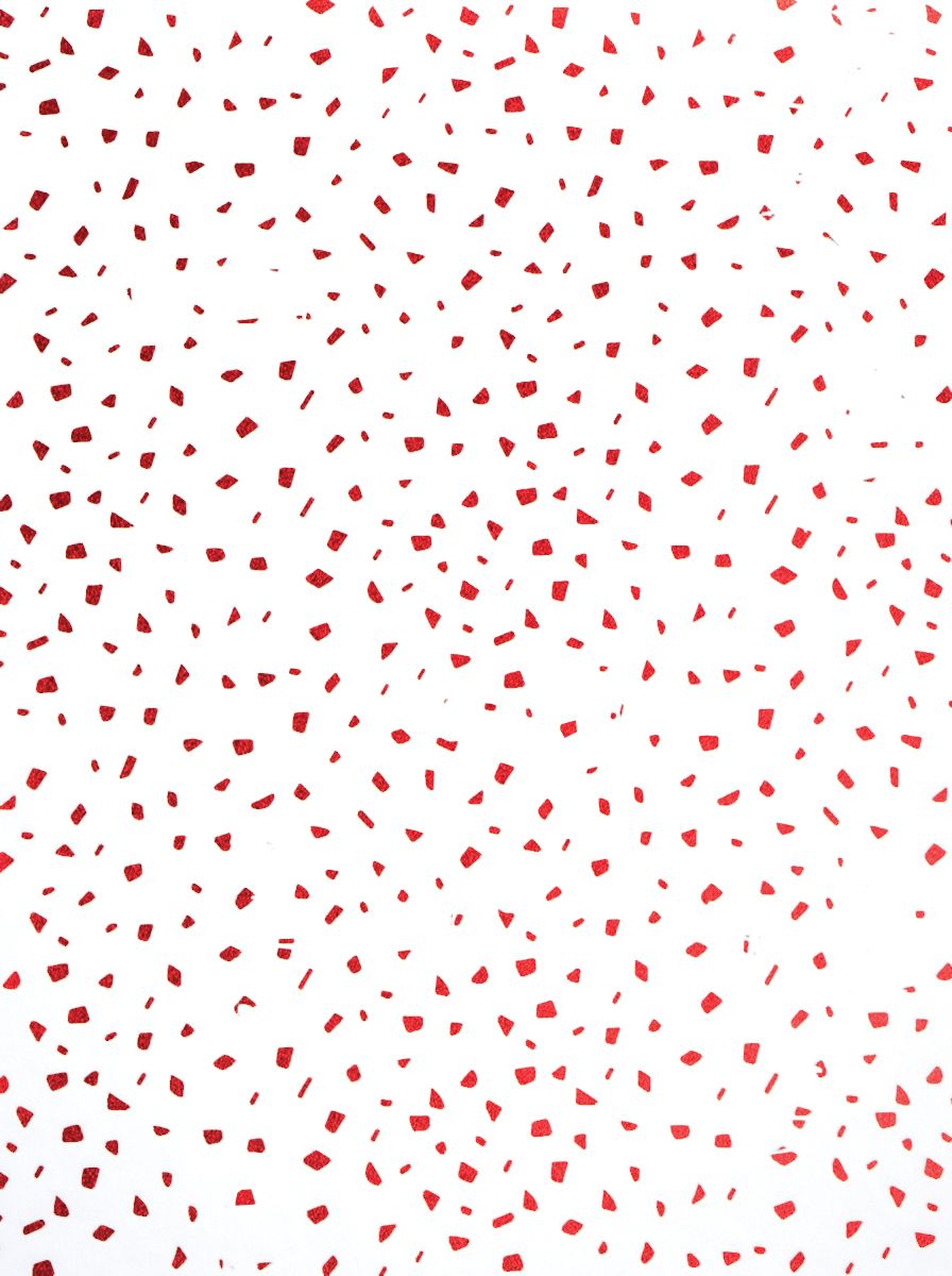 Tissue Paper Random Gold Flecks Red