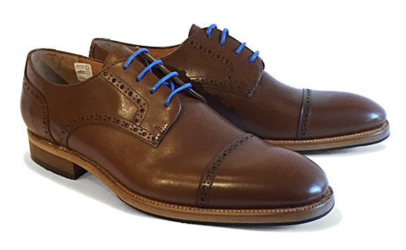 Goodyear Welted Toe Cap Brogue Cognac