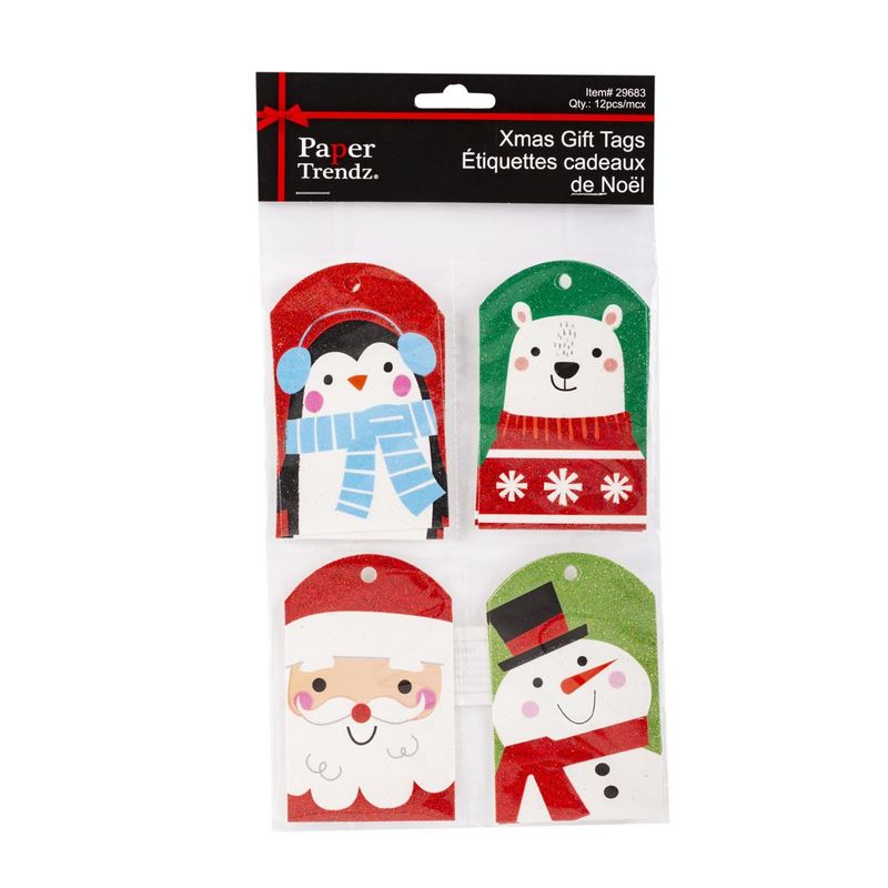 Gift Tags Xmas  12pk