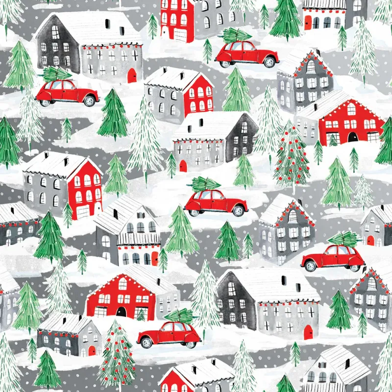 Gift Wrap Roll Jumbo Christmas Town