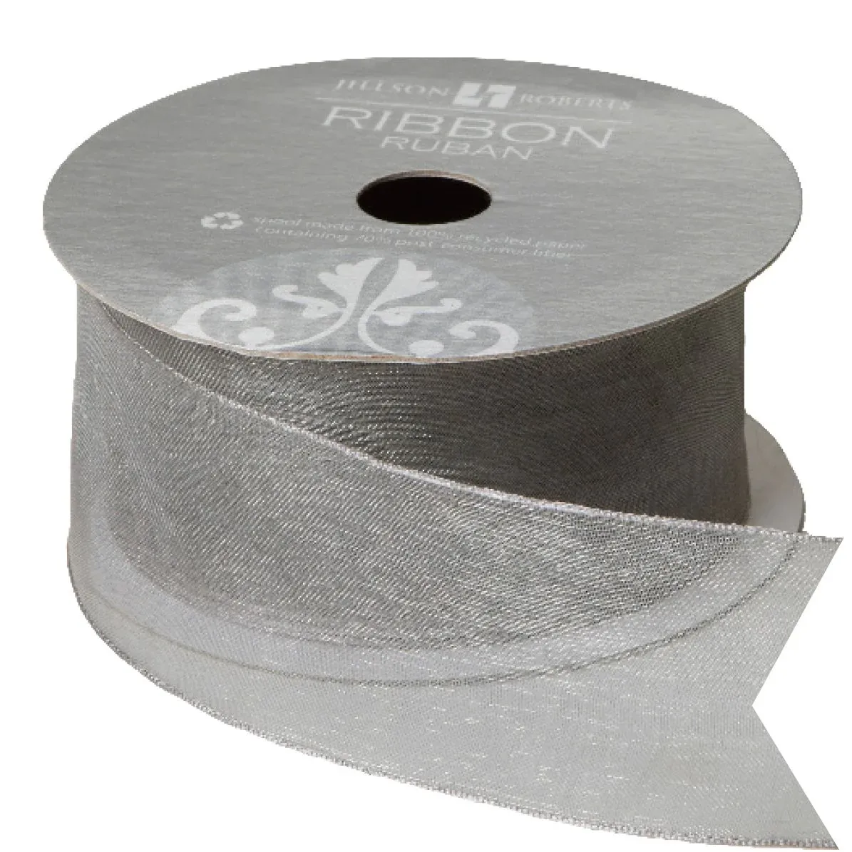 Ribbon Solid Sheer Silver