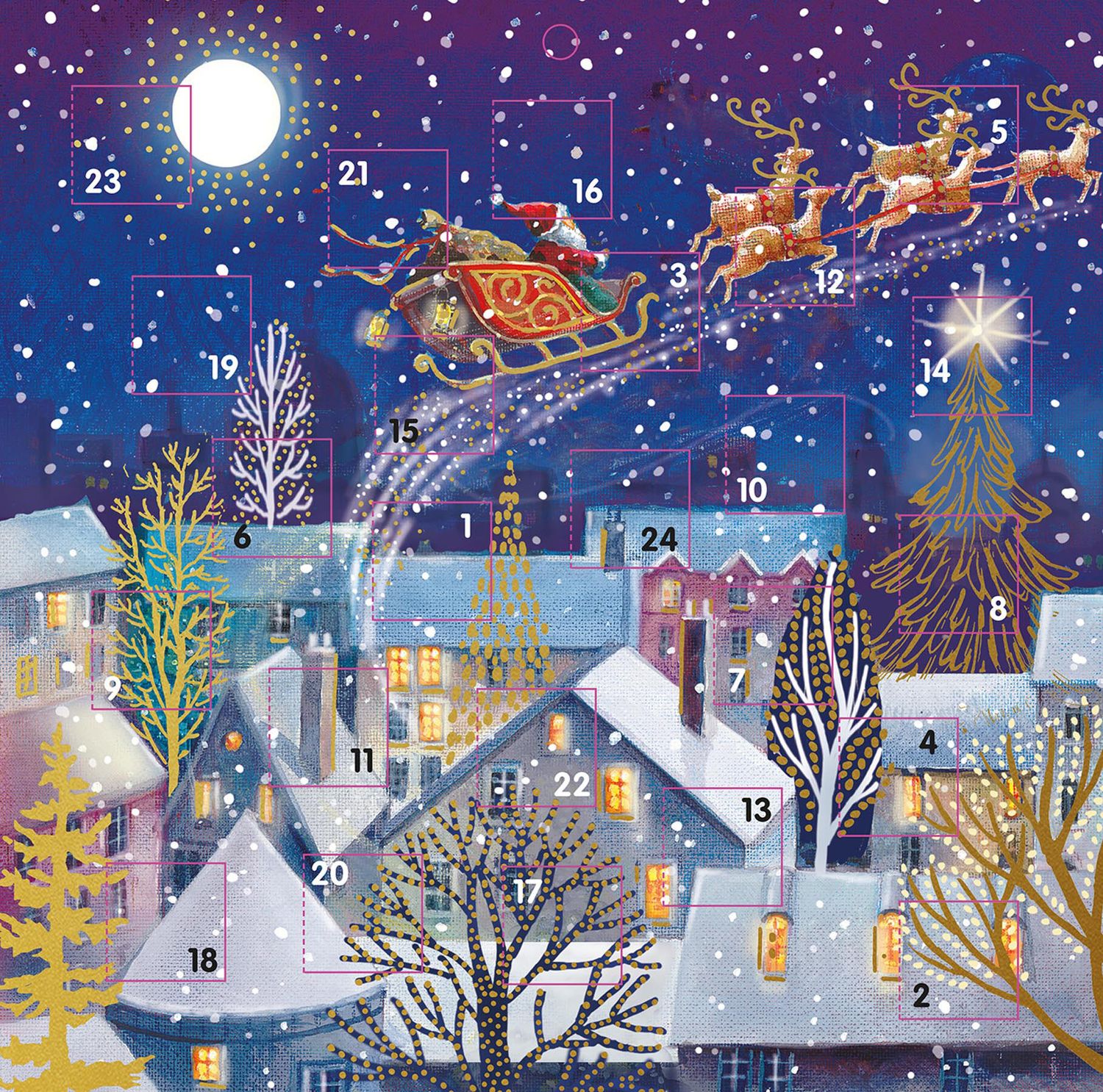 Large Advent Calendar Card Special Delivery