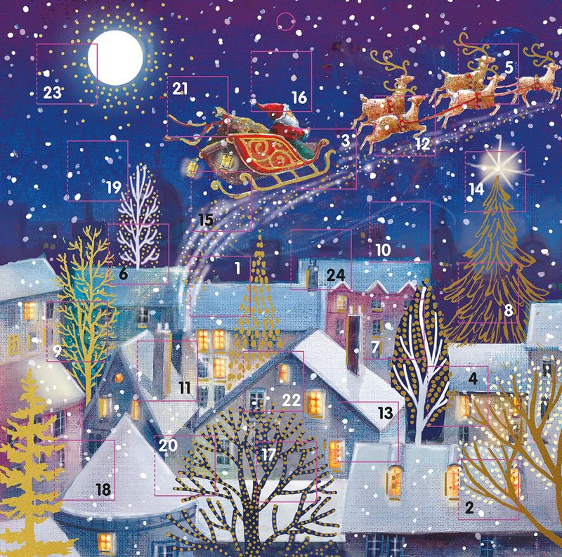 Large Advent Calendar Card Special Delivery