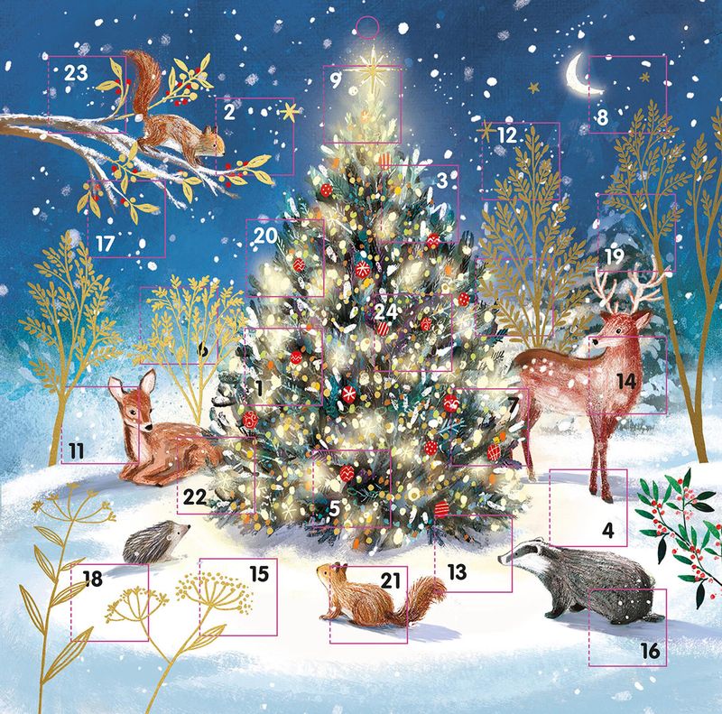 Large Advent Calendar Card Magical Night