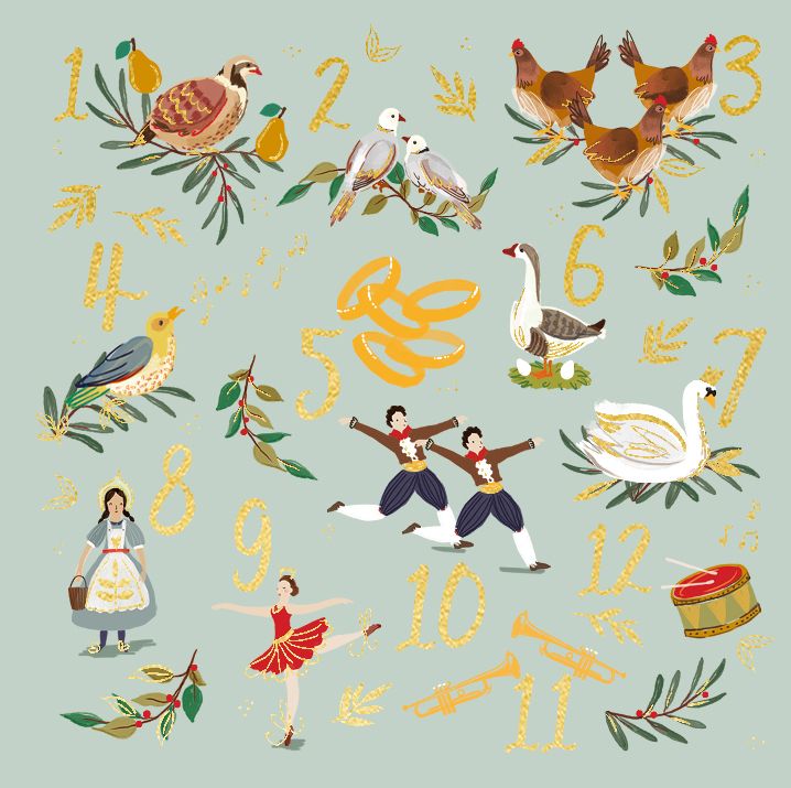 Boxed Christmas Cards 12 Days