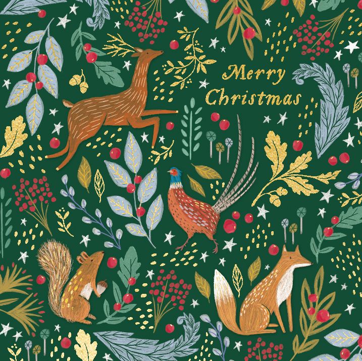 Boxed Christmas Cards Woodland Animals