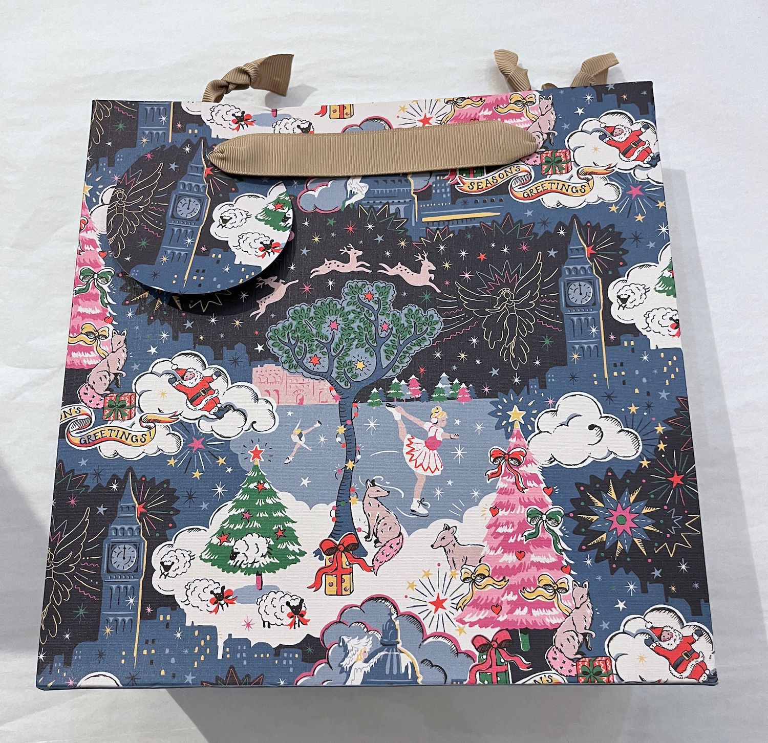 Medium Gift Bag Christmas Sky
