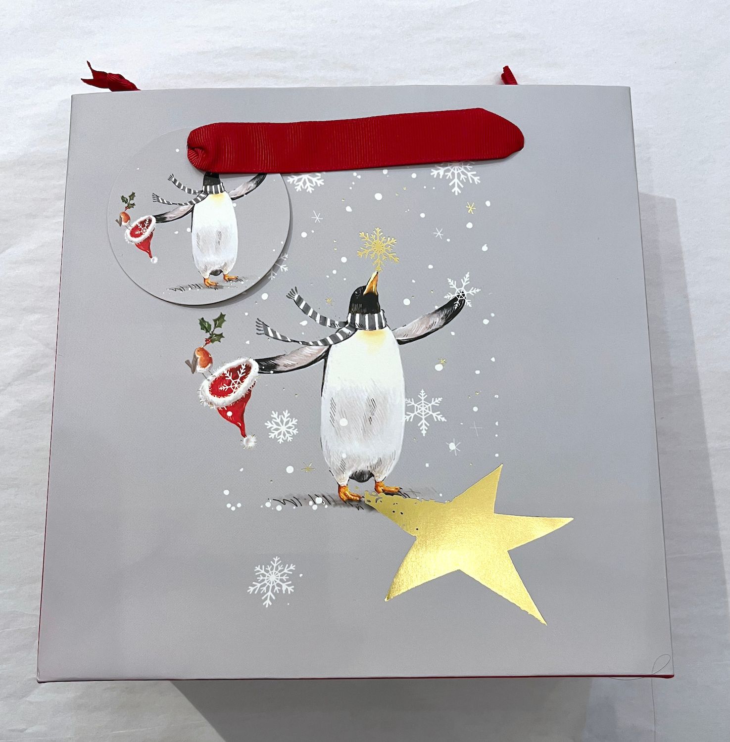 Medium Gift Bag Penguin Joy