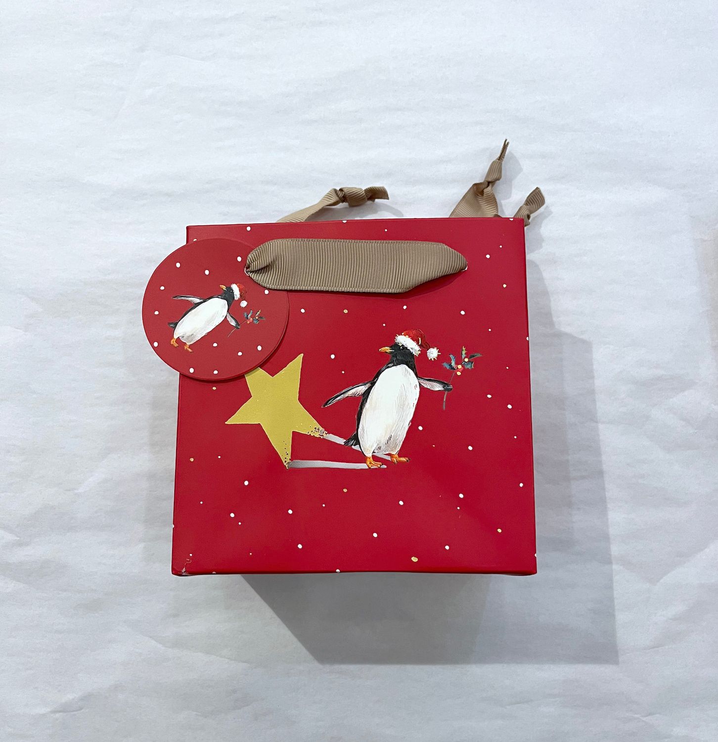Small Gift Bag Penguin Star