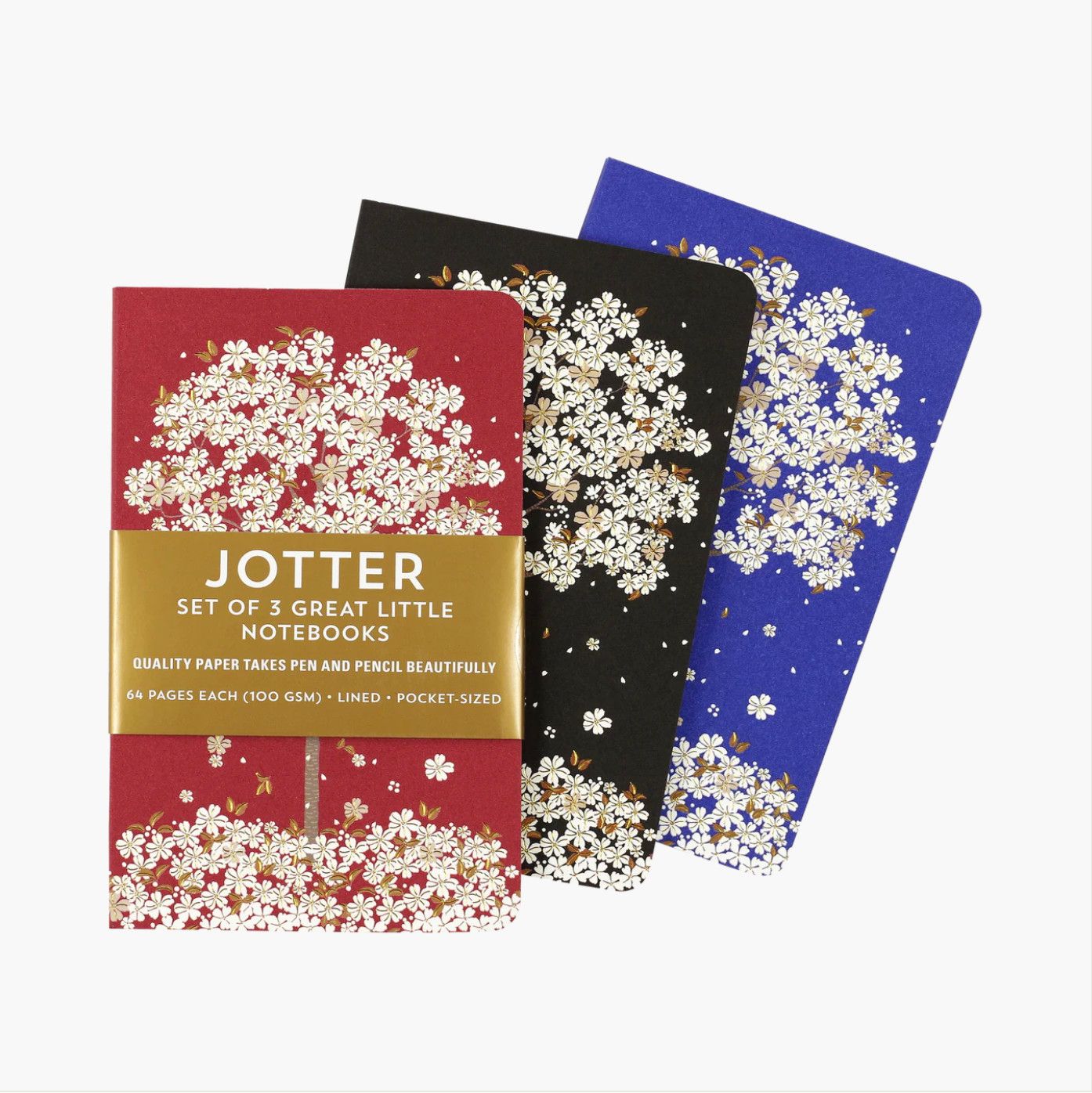 Jotter Mini Notebook Set of 3 Falling Blossoms