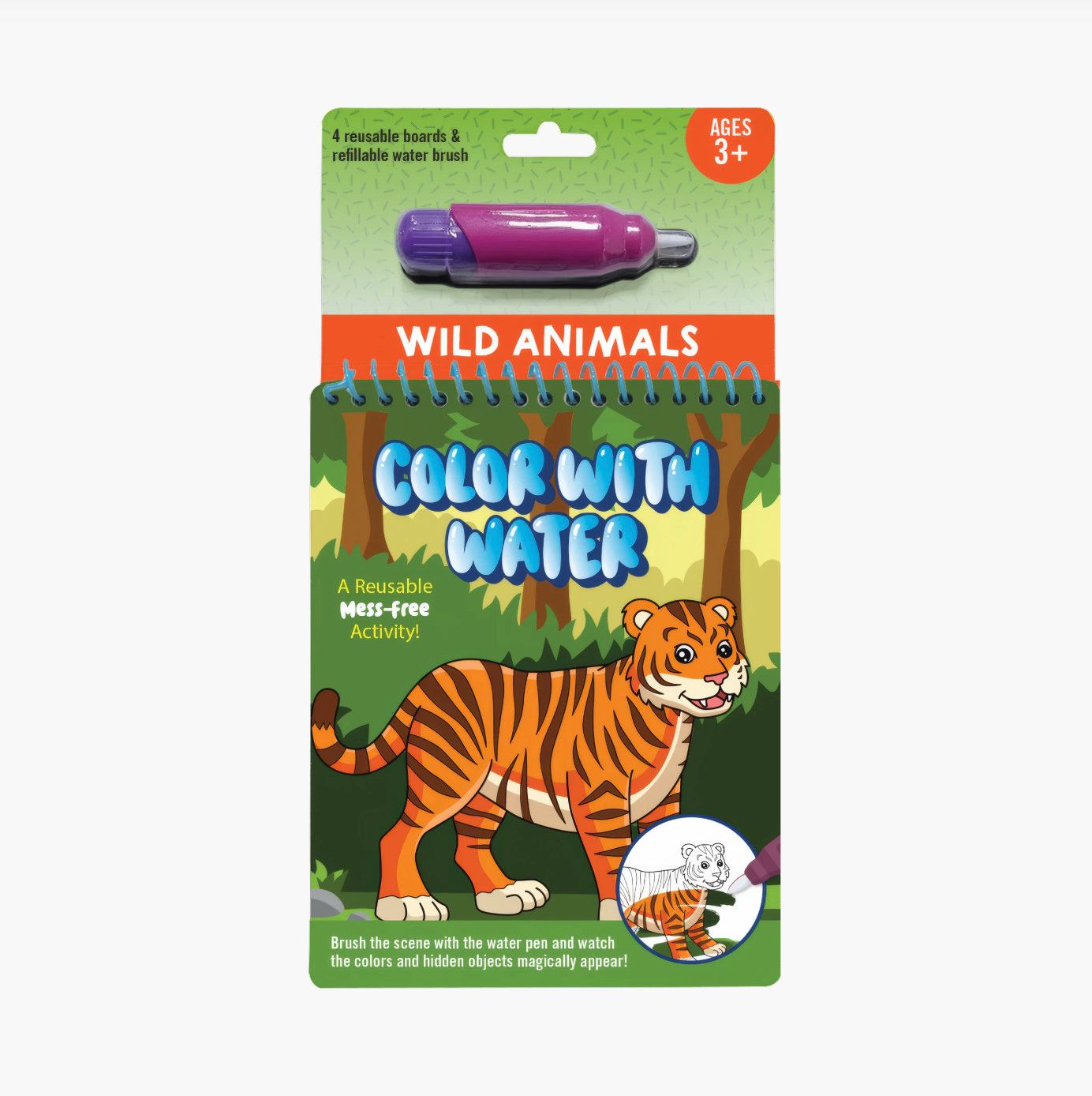 Colour With Water Wild Animals