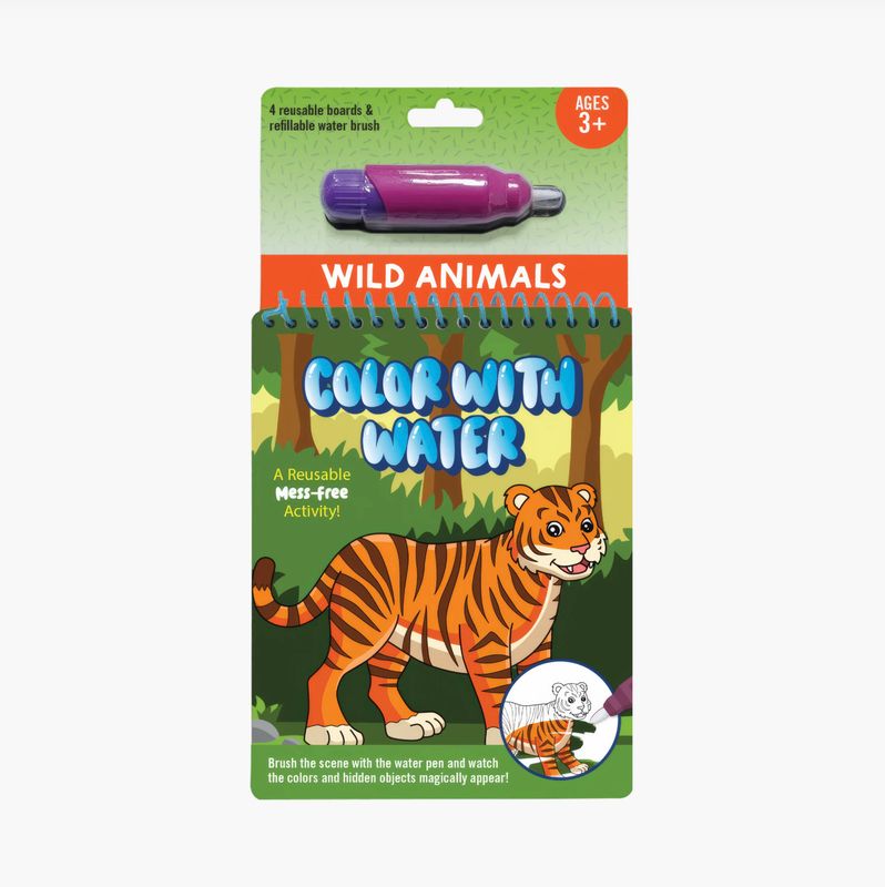 Colour With Water Wild Animals