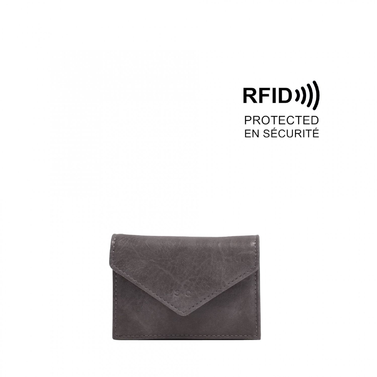 Debbie Card Case Charcoal Grey