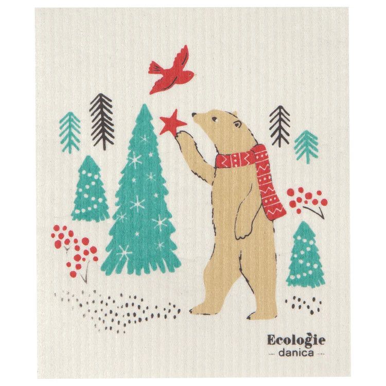 Swedish Dishcloth Winter Wilderland