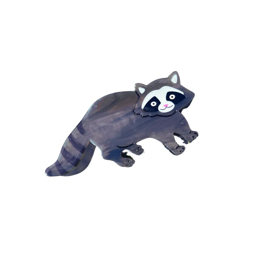 Hair Clip Raccoon Buddy