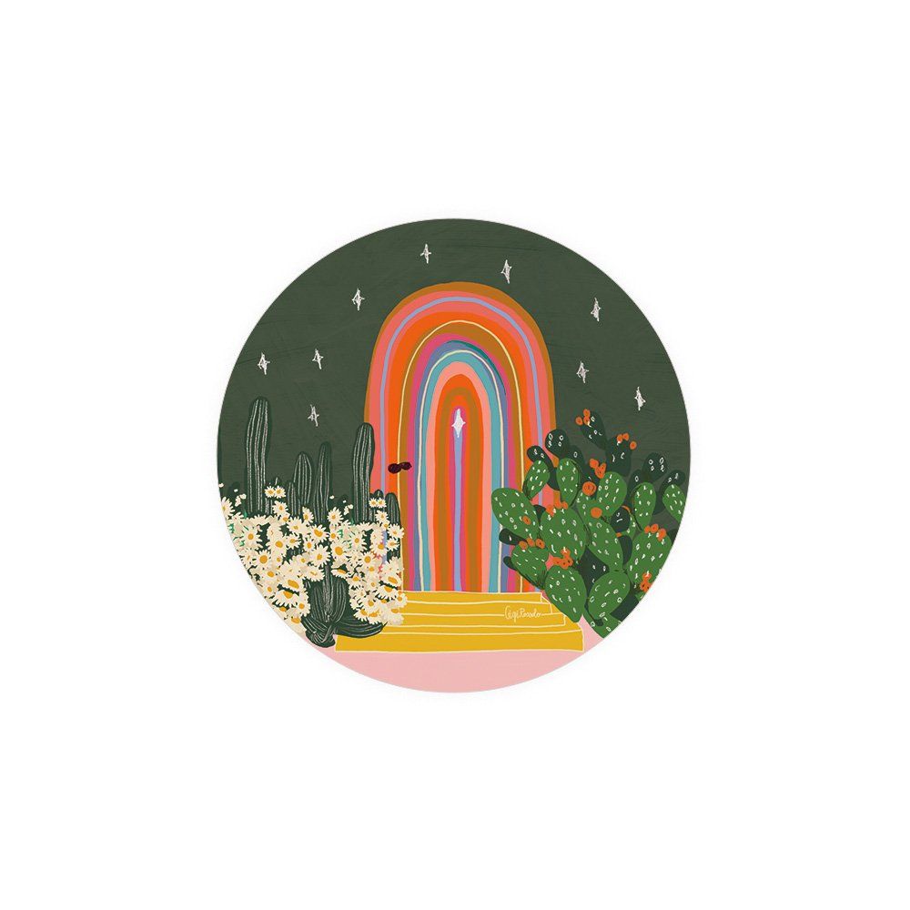 Rainbow Door Coaster