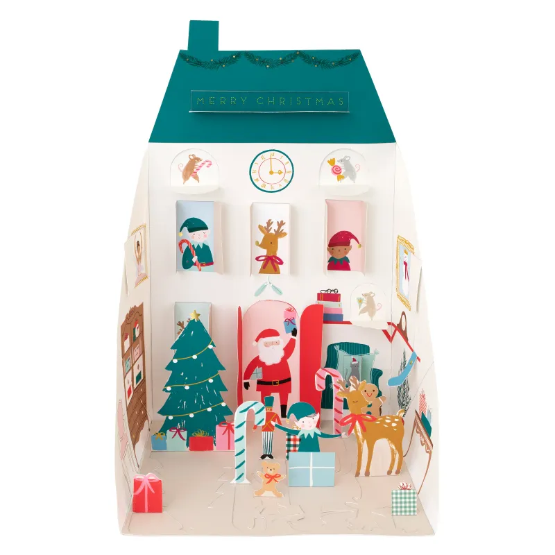 Advent Calendar Pop Up Santa&#39;s House