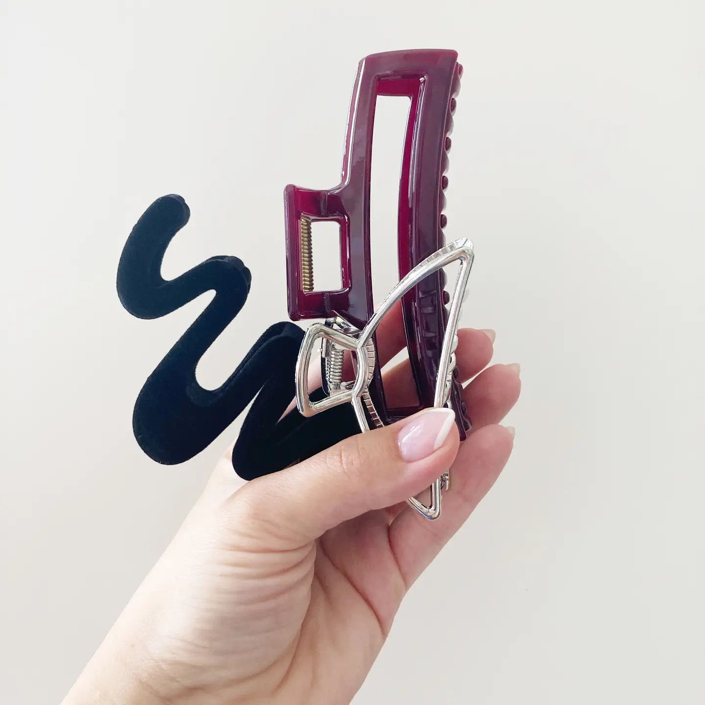 Claw Clip Trio Black