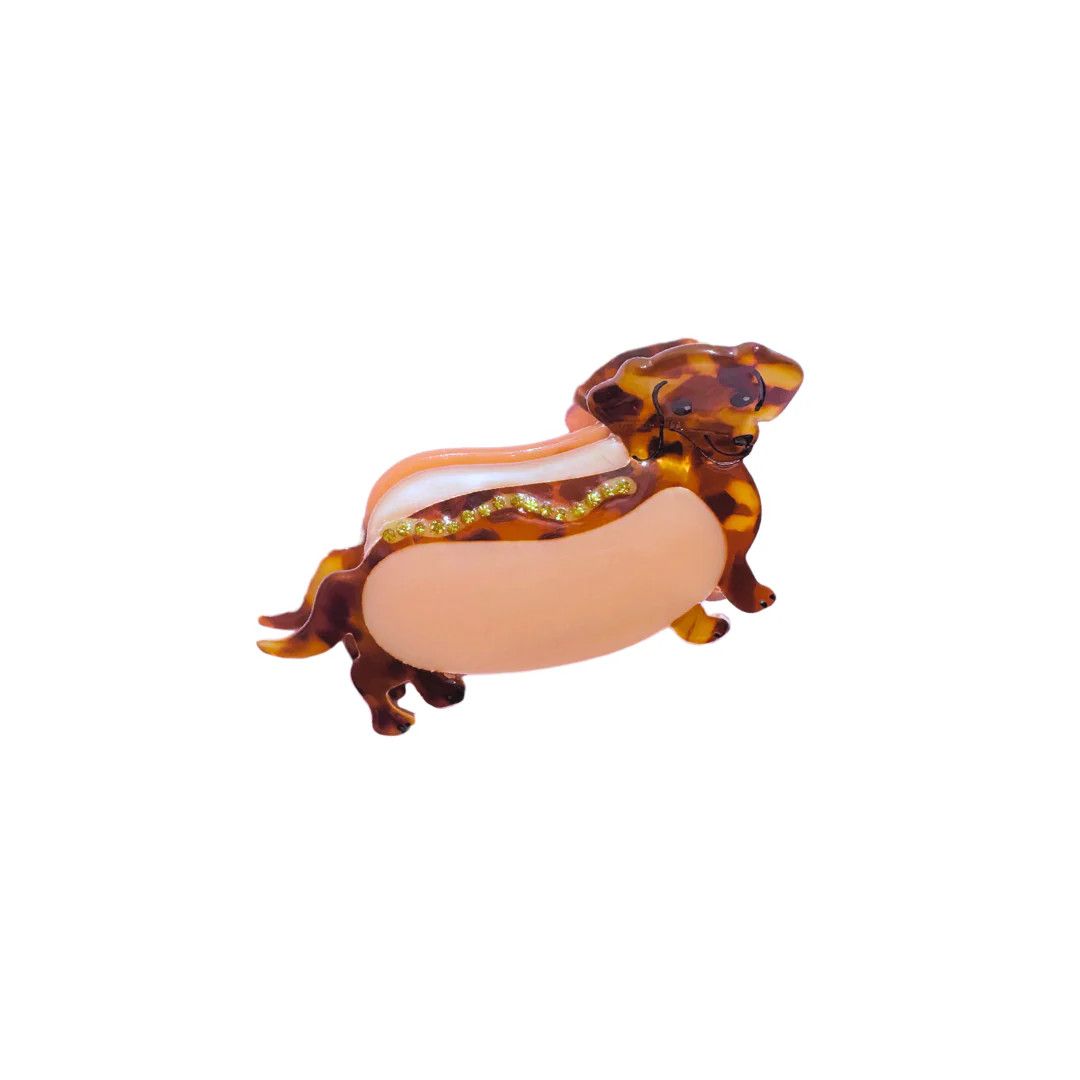 Weenie Hot Dog Hair Claw Clip