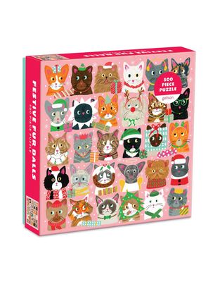 500 Piece Puzzle Festive Furballs