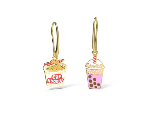 Drop Earrings Ramen &amp; Boba