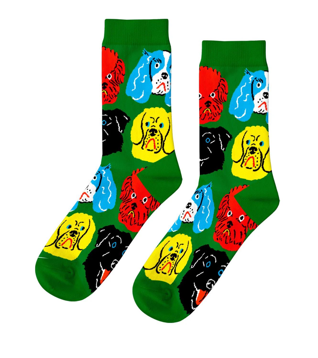 Men&#39;s Crew Socks Dogs by Kristina Micotti