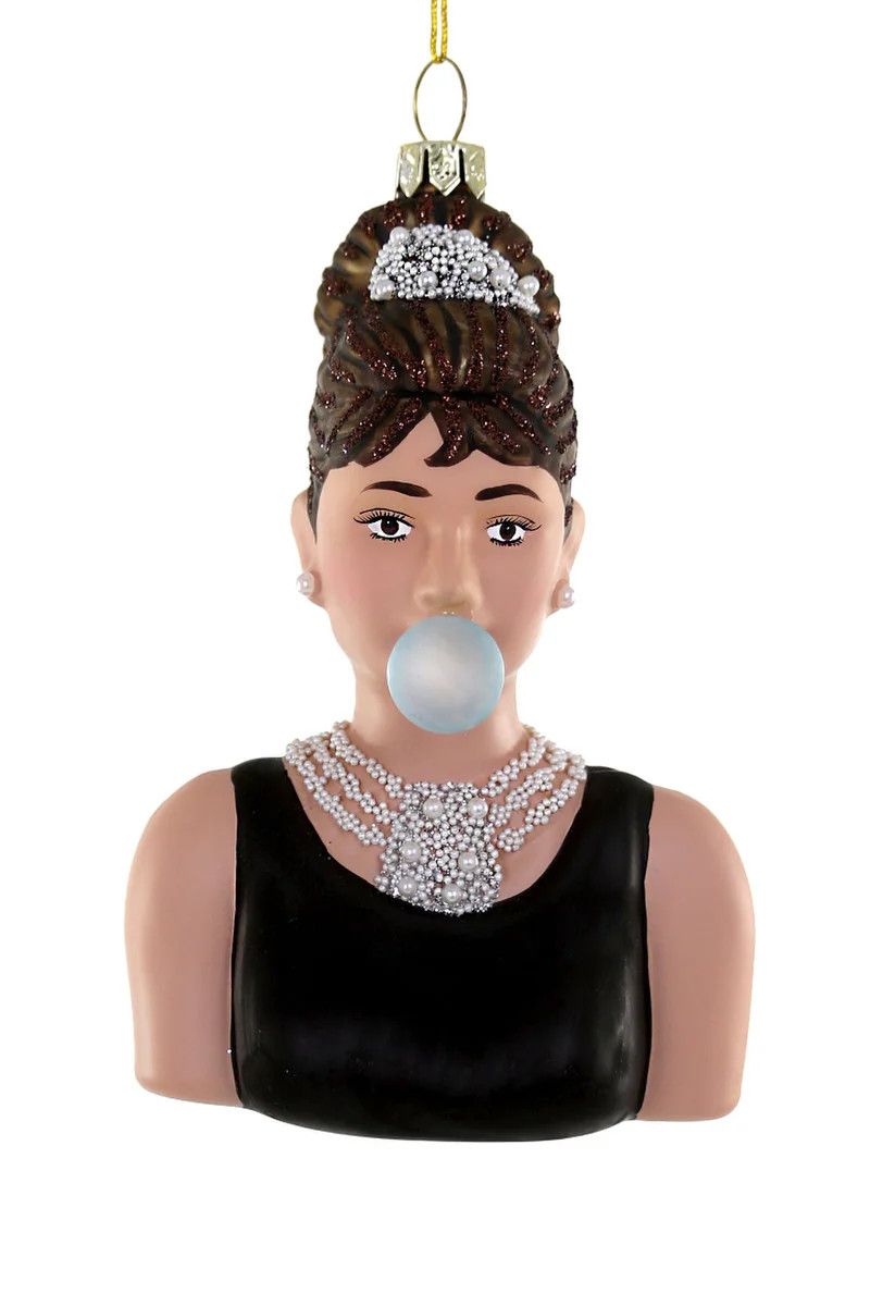 Glass Ornament Audrey Blowing Bubbles