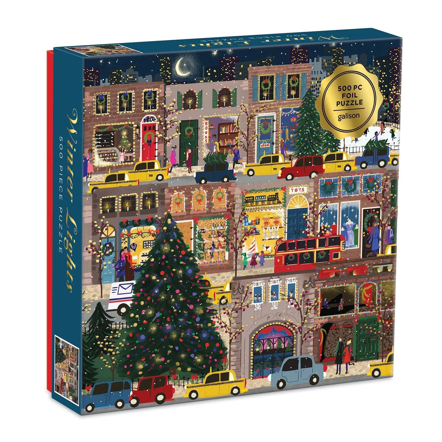 500 Piece Foil  Puzzle Winter Lights