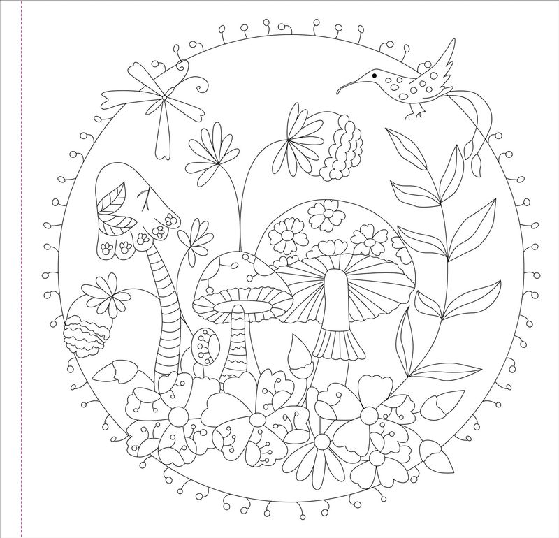 Colouring Book Mushrooms