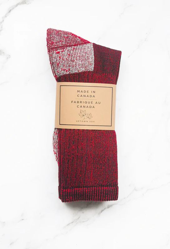 Men's Wool Socks Red/Black