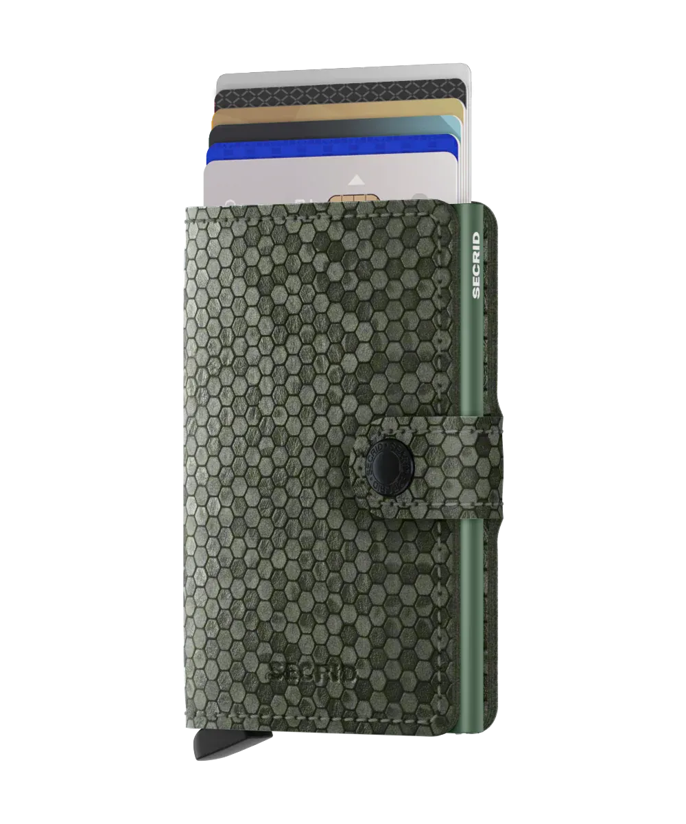 Miniwallet Hexagon Green