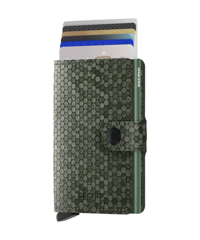Miniwallet Hexagon Green